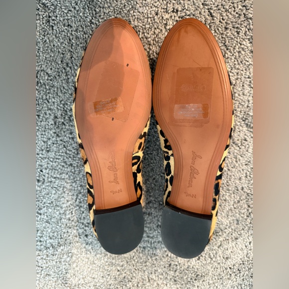 SAM EDELMAN Jordy Genuine Calf Hair Leopard Print Loafer-Size 9.5 - Picture 3 of 5